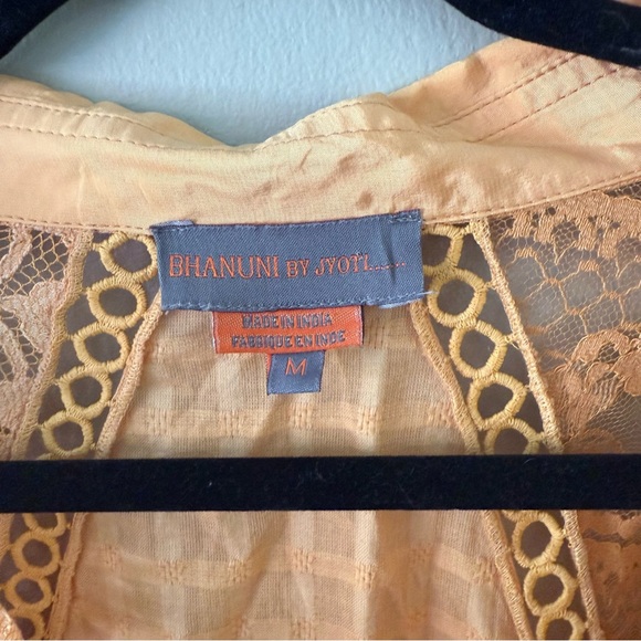 Orange Lace Women's Top - Picture 3 of 4